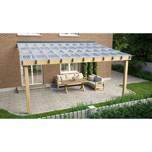 Clear corrugated roofing - clear,