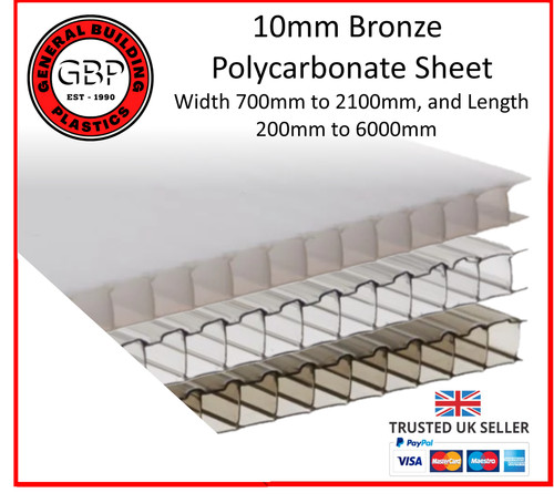 10mm polycarbonate roofing - 10mm,