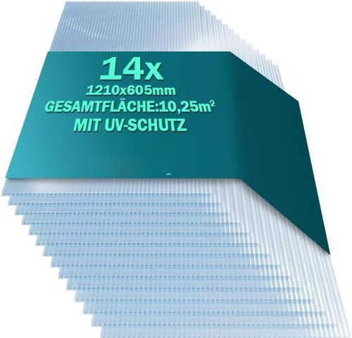 14pcs polycarbonate roofing - 10-14pcs,